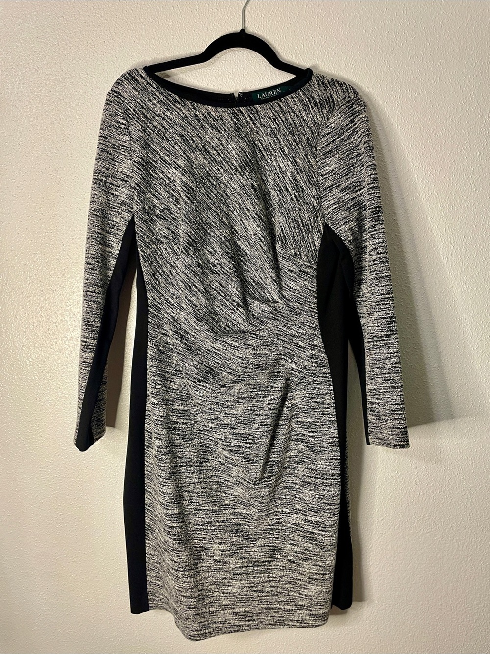 Lauren by Ralph Lauren Ruched Bodycon Midi Dress sz 14